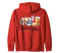 Winter Vibes Christmas Girl Cozy Season Women Cute Xmas Sweat à Capuche
