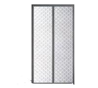 Winter Warm Cotton Door Curtain, Windproof And Cold Proof(Grey-height 230cm,Width 140cm)