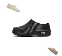 Winter Warm Fleece Armadillos,Fur Lined Clogs for Men Women,Waterproof Anti-Oil Walking Slipper Unisex (black,44)