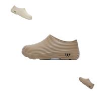 Winter Warm Fleece Armadillos,Fur Lined Clogs for Men Women,Waterproof Anti-Oil Walking Slipper Unisex (brown,43)