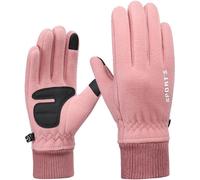 Winter Warm Fleece Gloves Men Women Touch Screen Cold Weather Gloves Adjustable Wrist Gloves Thermal Gloves For Running Skiing