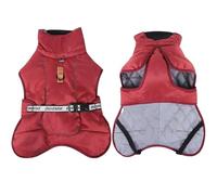Winter Warm Windproof Large Dog Coat Outdoor Reflective Cold-Proof Labrador Golden Retriever Greyhound Snow Clothing,Rouge,3XL