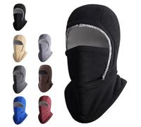 Winter Warmth 2-in-1 Hat Face Mask, Unisex Windproof Warm Hat, Thickened One-Piece Winter Hood, for Outdoor Activities The Cold in Comfort (Black)