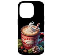Winter Warmth Accessories Women Hot Cocoa Mug for Christmas Coque pour iPhone 14 Pro