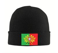 Winter Warmth,Custom Coat of Arms of Portugal Skullies Beanies Caps Unisex Winter Warm Knit Hat Men Hip Hop Adult Portuguese Flag Bonnet Hats