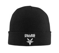 Winter Warmth,Falling in Reverse Rock Band Metal Music Knitted Hat for Women Men Skullies Beanies Winter Hats Acrylic Crochet Melon Cap