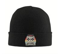 Winter Warmth,No Sleep Til Old School Portable Vintage Knitted Hats Fashion Beanie Graphic Men Women Headwear Caps