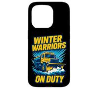 Winter Warrior Camion Chasse-Neige opérateur d'équipement Lourd Coque pour iPhone 15 Pro