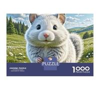 Winter White Hamster 1000 Pièces Carton Premium Coffret De Puzzles Cute Pet Extrêmement Difficile Jouet d'anniversaire Puzzles Cadeaux pour La Famille Et Les Amis 70x50cm/1000pcs