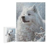 Winter Wolf Portrait Puzzle 1000 Pièces Educa Jouet en Bois Cadeau Unique Décoration Intérieure Jeu Éducatif Challenge Toy Adultes Et Enfants À Partir De 14 Ans 500 PCS