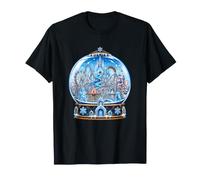 Winter Wonderland Boule à Neige de Noël Scène de Parc à thème T-Shirt
