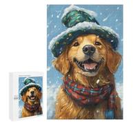 Winter Wonderland Dog-7 Puzzle 1000 Pièces Educa Jouet en Bois Cadeau Unique Décoration Intérieure Jeu Éducatif Challenge Toy Adultes Et Enfants À Partir De 14 Ans 1000 PCS
