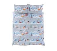 Winter Wonderland Noël Ville Ensemble Housse de Couette Édredon En 3 Tailles