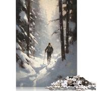 Winter Wonderland Puzzle de 500 pièces pour adultes et adolescents en bois 500 pièces (52 x 38 cm)