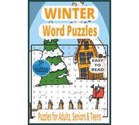 Winter Wonderland Word Puzzle: 55+ Easy Good Print Puzzles for Adults, Seniors, Teens - Relaxing Seasonal Fun