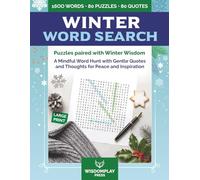 Winter Word Search: Mindful large print puzzles with Gentle Quotes and Thoughts for Peace and Inspiration, for Teens to Seniors