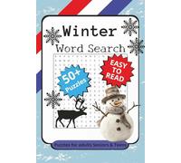 Winter Word Search Puzzle Book:: 50+ Word Search Puzzles with Easy to Read Print about the winter season, For Anxiety Relief and relaxation | 6x9 inches, 110 p