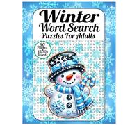 Winter Word Search Puzzles for Adults: Relaxing Winter Themed Word Search Challenges For Adults & Seniors.80 Pages 1500+ Words. Large Prints with Solution.