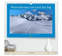 Winterdreams von Lech bis Zug (hochwertiger Premium Wandkalender 2026 DIN A2 quer), Kunstdruck in Hochglanz: Winterwanderung im Zuger Tal zwischen Auenfeld, Lech und Zug.