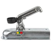 WINTERHOFF attelage a Boule WW8-E PTAC 800 kg Profil Carre 50 mm Charge Verticale 75 kg pour remorque Connexion sur Boule Montage Simple securite en Route pour Timon Carre 50 mm