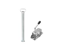 Winterhoff Béquille de Remorque Fixe 700 mm avec Collier 48 mm