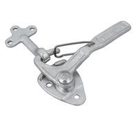 Winterhoff Kit de fermeture murale WV 10-R et WVG 10-A avec crochet de 76 mm de large, fermeture latérale complète en métal avec une largeur de goupille de 60 mm pour remorque de voiture, certifié TÜV