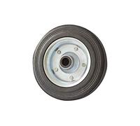 WINTERHOFF roue de secours pour roue jockey 200VB, 200 x 50 mm, charge 200 kg, moyeu 20 x 58 mm, caoutchouc plein, jante acier, compatible serie 200VB, pour remorque jockey