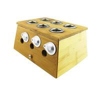 Winterworm Boîte de guérison en bambou pour moxa moxibustion (6 trous)