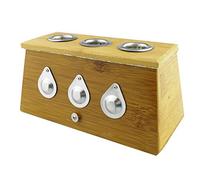 Winterworm Boîte de guérison en bambou pour Moxa Moxibustion Thérapie Médecine (trois trous)