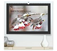 Winterzauber - Tiere in Eis und Schnee (hochwertiger Premium Wandkalender 2026 DIN A2 quer), Kunstdruck in Hochglanz: Impressionen der vierten Jahreszeit aus der heimischen Fauna für Winterfans.