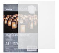 WINTEX Papier Calque Transparent A2 - Lot de 25 Feuilles de Calque 100 g/m2 pour Impression Jet d'Encre Artisanat Dessin Bricolage - Papier Transparent pour Design et Architecture