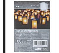 WINTEX Papier Transparent Imprimable - Lot 100x Feuille Calque A5 pour Patron Couture Dessin Architecture - Papier Calque Imprimable Impression Jet d'Encre - Feuilles Transparente Imprimante
