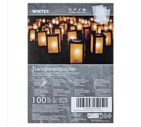 WINTEX Papier Transparent Imprimable - Lot 100x Feuille Calque A6 pour Patron Couture Dessin Architecture - Papier Calque Imprimable Impression Jet d'Encre - Feuilles Transparente Imprimante