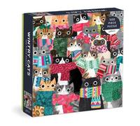 Galison - Puzzle Wintry Cats - Multicolore - 500 pièces