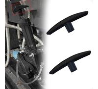 WINUERK Lot de 2 poignées de valve de vidange pour véhicule récréatif - Poignées en plastique - Accessoires de voiture compatibles avec Camco - Convient pour vannes de 3,8 cm et 7,6 cm (noir)