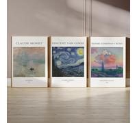 Winund set de 3 affiche 50x70 cm, SANS CADRE, décoration murale de chambre, tableaux, posters et arts décoratifs, affiche affiche decoration murale, cadre 50x70, affiche decoration murale