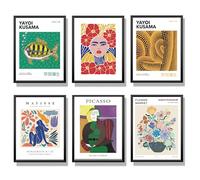 Winund Set de 6 Posters muraux 30x40 cm, sans Cadre, décoration Murale de Chambre, Tableaux, Posters et Arts décoratifs, Accessoires de décoration intérieure, Cadre A3, Affiche Decoration Murale