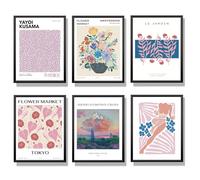 Winund set de 6 posters muraux 30x40 cm, SANS CADRE, décoration murale de chambre, tableaux, posters et arts décoratifs, accessoires de décoration intérieure, cadre A3, affiche decoration murale
