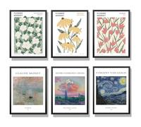 Winund set de 6 posters muraux 30x40 cm, SANS CADRE, décoration murale de chambre, tableaux, posters et arts décoratifs, accessoires de décoration intérieure, cadre A3, affiche decoration murale