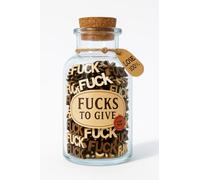 WINUSD 200 ml Fucks to Give, Jar of Fuck Gift - Lettre en bois Fuck - Bocal amusant pour homme et femme, cadeau d'anniversaire pour la fête des mères, cadeau d'anniversaire, cadeau d'éléphant blanc