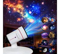Winverty Projecteur de ciel étoilé 4K HD Planétarium Galaxy pour enfants avec 10 disques et minuterie, projecteur d'étoiles rotatif à 360° pour chambre d'enfant