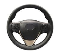 WINVOX Couvre Volant Tresse de Volant de Voiture en Cuir Artificiel Housse de Volant pour Toyota pour RAV4 2013-2016 pour Corolla 2014-2016 pour Scion Housse Volant Voiture (Couleur : Grey thread3)