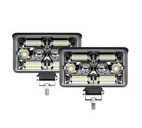 WINVOX Ensemble de phare Barre Lumineuse ED 3/4/5 Pouces, Projecteur Tout-terrain, Lampe Travail, Phare Course Pour Camion Tracteur 4x4 Bateau 12v 24v Phares De Voiture(2pcs 4inch 130W)