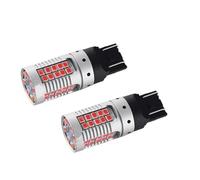 WINVOX Feu Arrière Ampoules LED Haute Puissance 7443 T20, Feux Arrière Rouges 48 SMD W21/5 W, 3030 SMD, Sans Flash, Pour Feux Stop, 21 W Feux Arrière d'éclairage