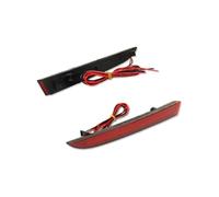 WINVOX Feu Arrière Pour Chevrolet Pour Camaro/Pour Traverse Fumé/Verre Rouge LED Rouge Réflecteur Pare-chocs Arrière Feux Arrière Feux Arrière d'éclairage(Red Lens)