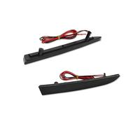 WINVOX Feu Arrière Pour Chevrolet Pour Camaro/Pour Traverse Fumé/Verre Rouge LED Rouge Réflecteur Pare-chocs Arrière Feux Arrière Feux Arrière d'éclairage(Smoked Lens)