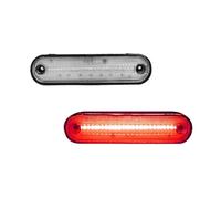 WINVOX Feu Arrière Pour Mazda Pour Miata 1999-2005 Pour MX-5 Pour Fender Pour Lamps Feux Gabarit Latéraux Avant Et Arrière À LED 1990-1997 Feux Arrière d'éclairage(Clear Lens Red)