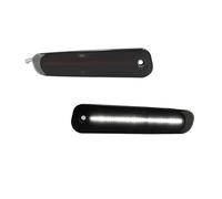 WINVOX Feu Arrière Pour Nissan 300ZX Z32 1990-1996 Pour Fender Pour Lights Feux LED Voiture Pare-chocs Arrière Feux Clignotants Latéraux Feux Arrière d'éclairage(Smoked Lens White)