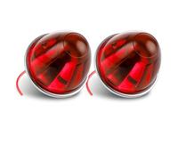 WINVOX LED clignotant Ampoules 1156, Lentille En Verre Ambré, 1 Fil, Feux De Position Latéraux À Incandescence, Ambre Rouge, Clignotants, 12 V, 24 V Sequentiel Dynamiques LED(2PIECE A Red)