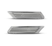 WINVOX LED clignotant Pour 911 Pour 997 Pour Carrera GT2 GT3 Pour Boxster Pour Cayman 987 2 Pièces Marqueur Latéral Dynamique Clignotant Séquentiel Sequentiel Dynamiques LED(Clear lens)